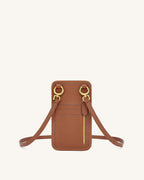 JWPE - Aylin Canvas Phone Bag - Brown
