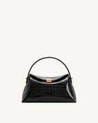 JWPE - Talia Top Handle Bag - Black Croc