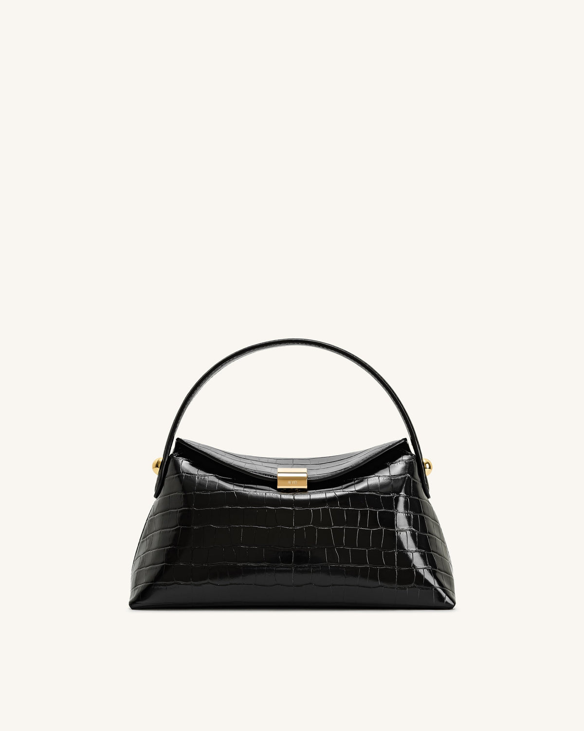 JWPE - Talia Top Handle Bag - Black Croc