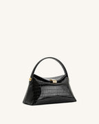 JWPE - Talia Top Handle Bag - Black Croc