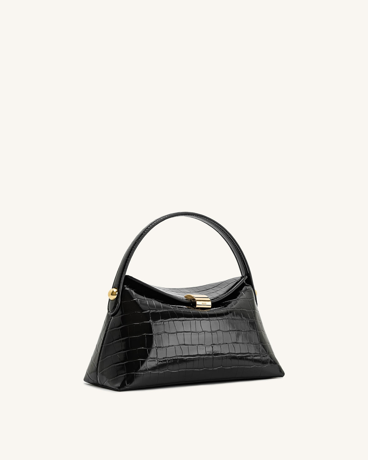 JWPE - Talia Top Handle Bag - Black Croc