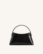 JWPE - Talia Top Handle Bag - Black Croc