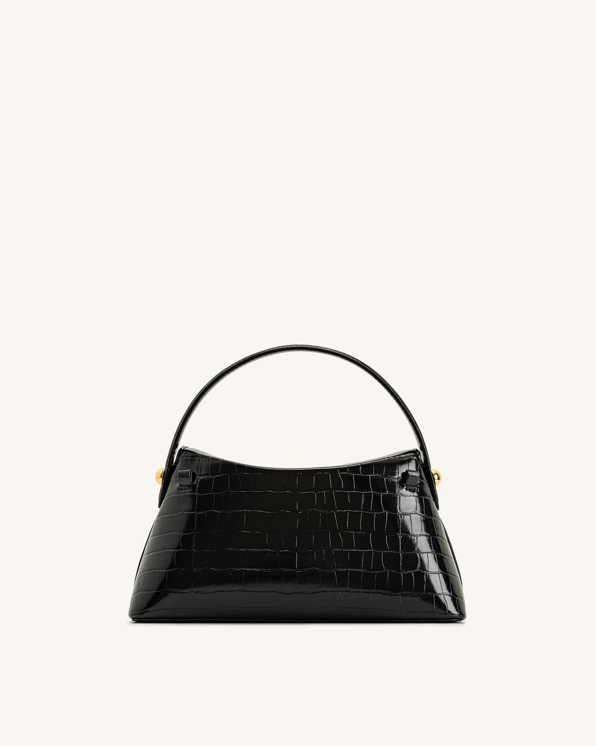 JWPE - Talia Top Handle Bag - Black Croc