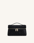 JWPE - Thea Artificial Crystal Top Handle Bag - Black