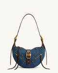 JWPE - Tessa Studded Shoulder Bag - Blue Denim