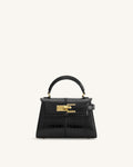 JWPE - Elise Top Handle Bag - Black Croc