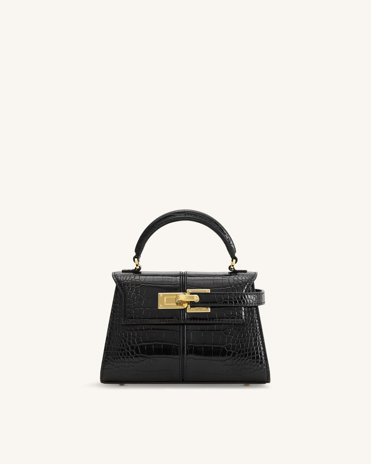 JWPE - Elise Top Handle Bag - Black Croc