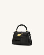 JWPE - Elise Top Handle Bag - Black Croc