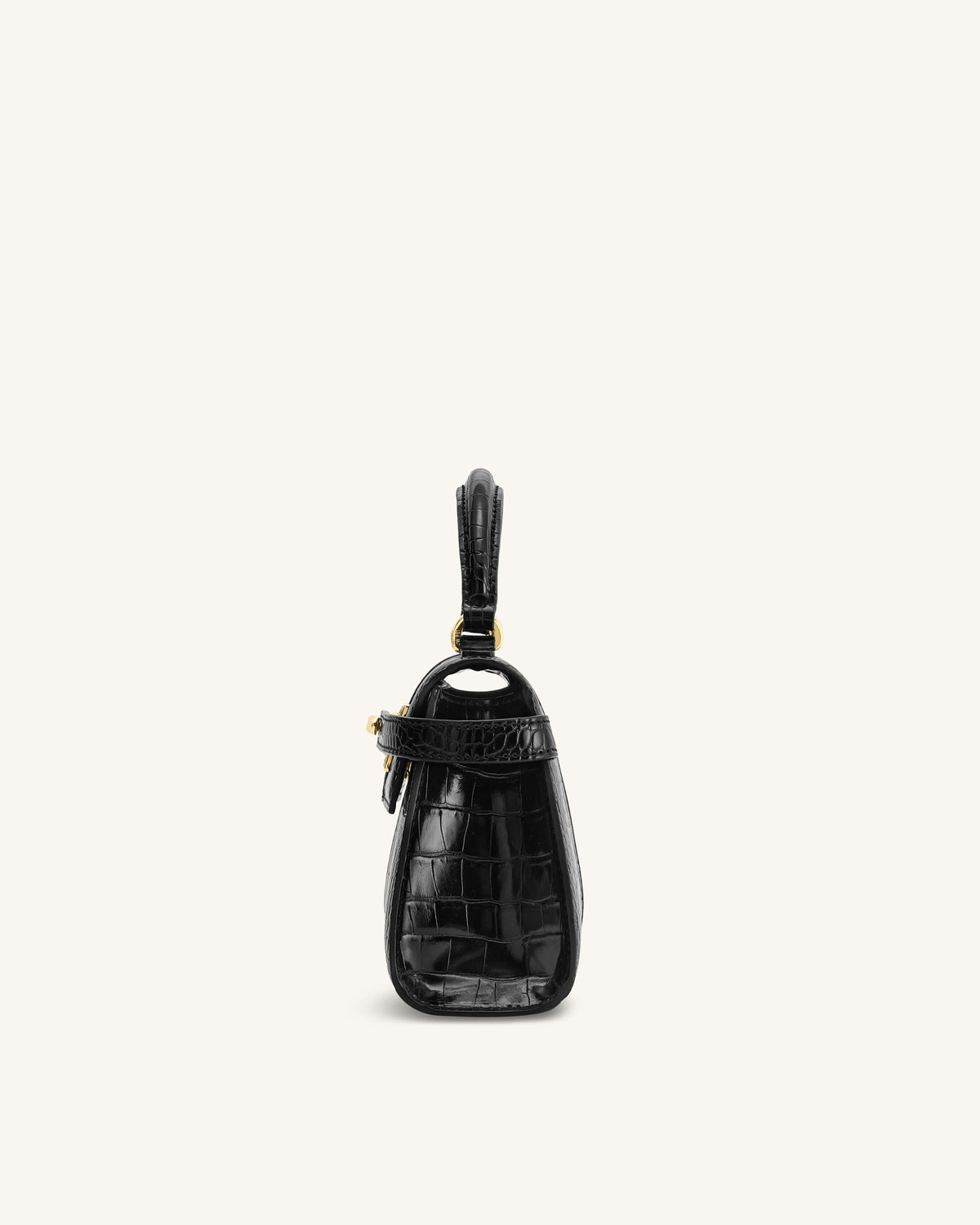 JWPE - Elise Top Handle Bag - Black Croc