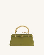 JWPE - Elena Snake Handle Top Handle Bag - Matcha Green