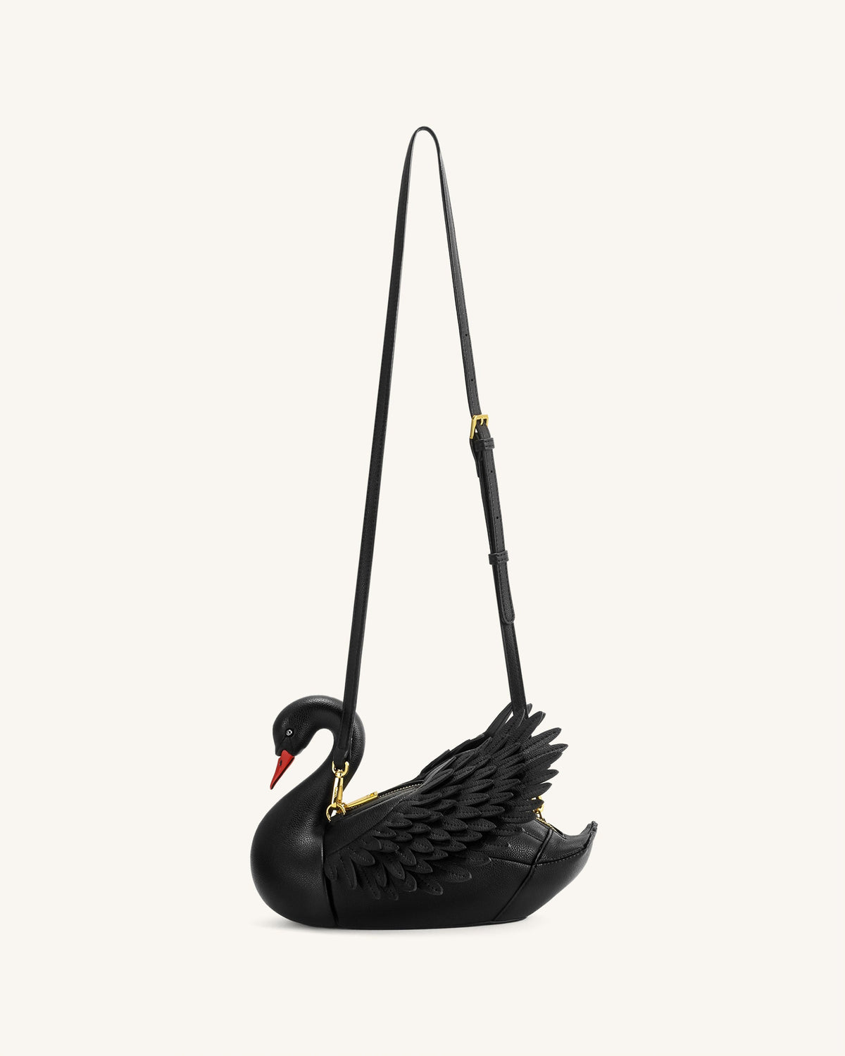 JWPE - Alani Swan Shaped Crossbody Bag - Black