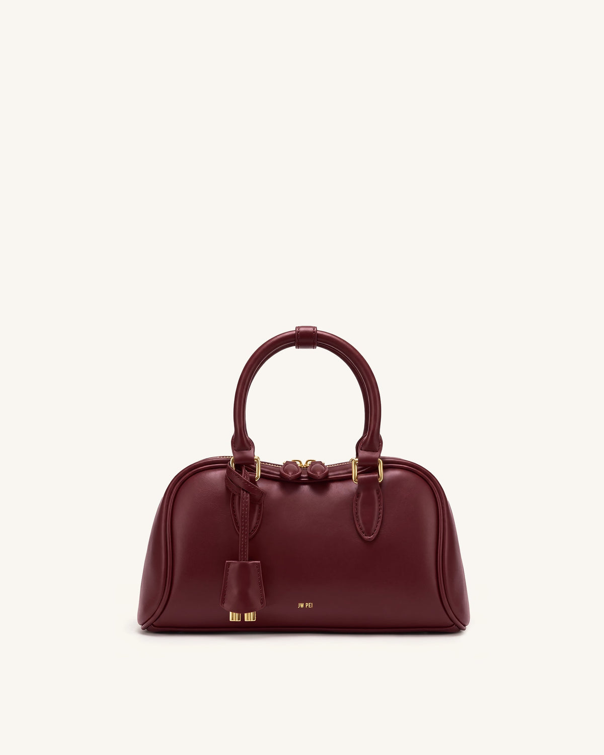 JWPE - Rosalie Bowler Top Handle Bag - Dark Burgundy