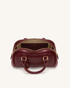 JWPE - Rosalie Bowler Top Handle Bag - Dark Burgundy