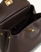 JWPE - Lucia Classic Top Handbag - Dark Brown