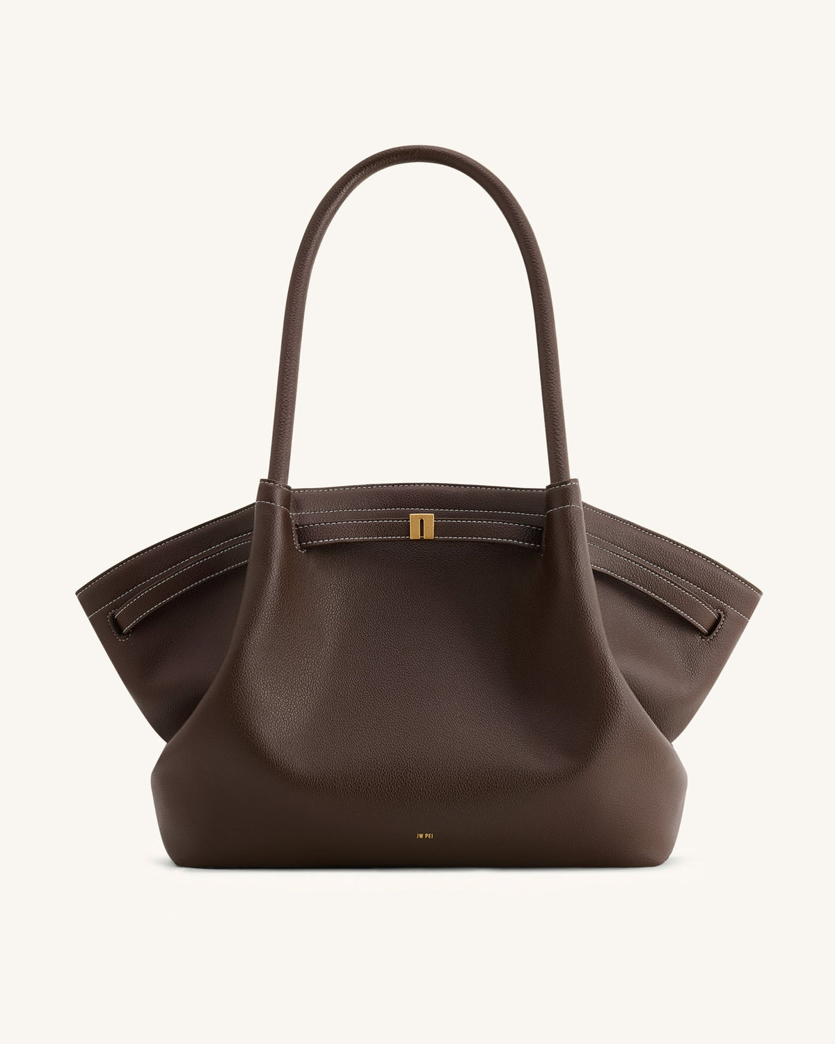 JWPE - Hana Large Tote Bag - Dark Brown