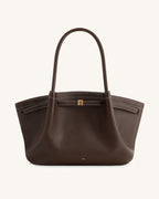 JWPE - Hana Large Tote Bag - Dark Brown