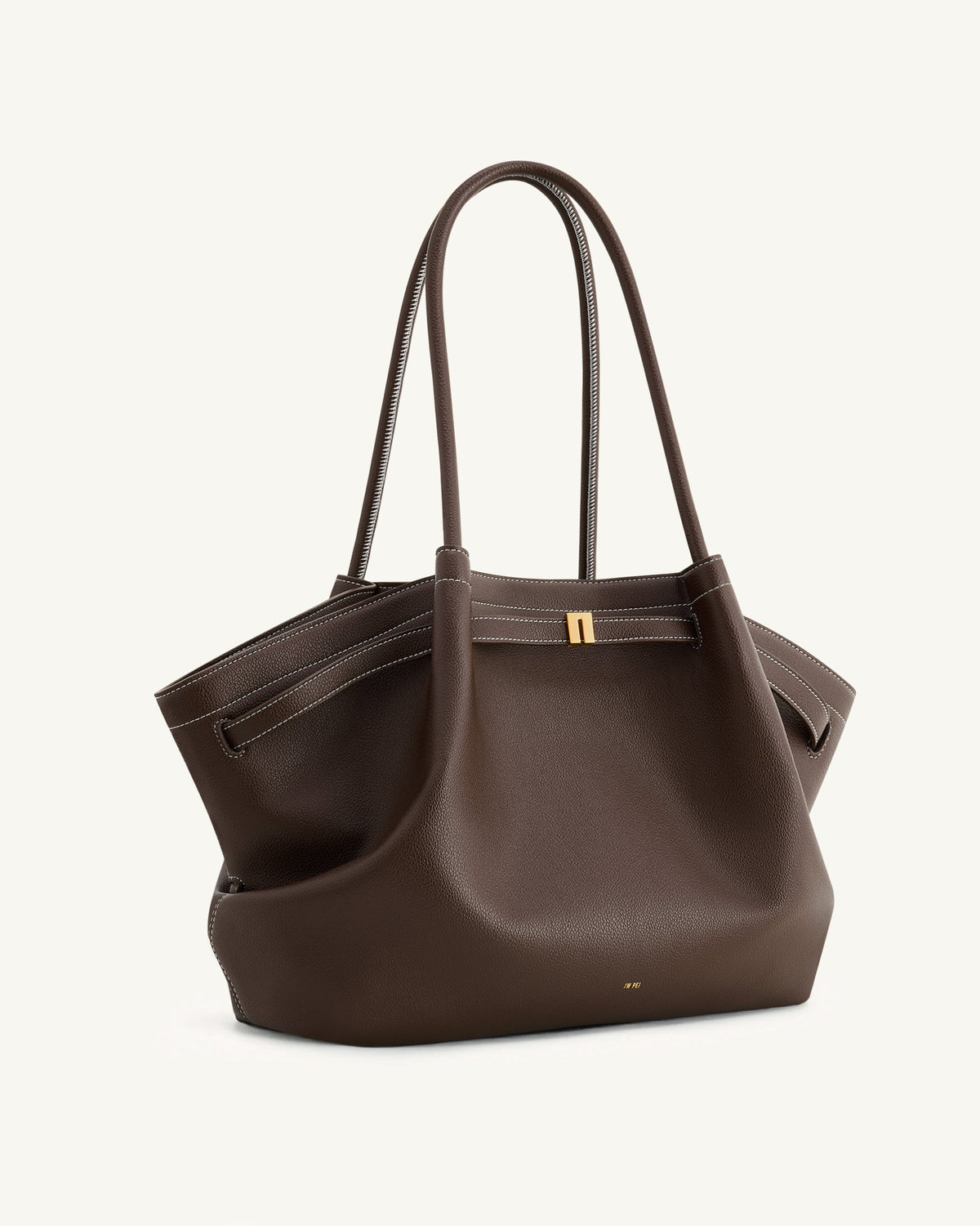 JWPE - Hana Large Tote Bag - Dark Brown