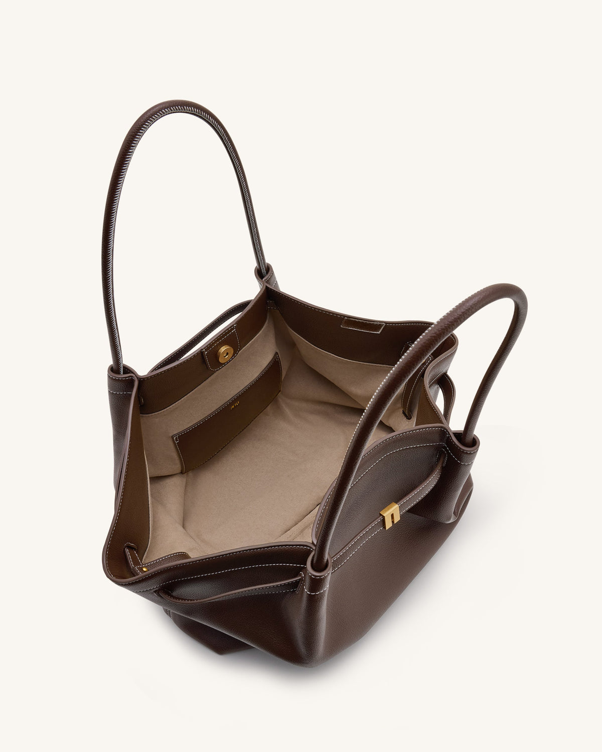 JWPE - Hana Large Tote Bag - Dark Brown