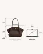 JWPE - Hana Large Tote Bag - Dark Brown