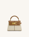 JWPE - Elise Top Handle Bag - Brown Canvas