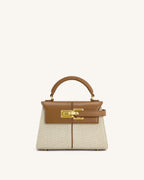 JWPE - Elise Top Handle Bag - Brown Canvas