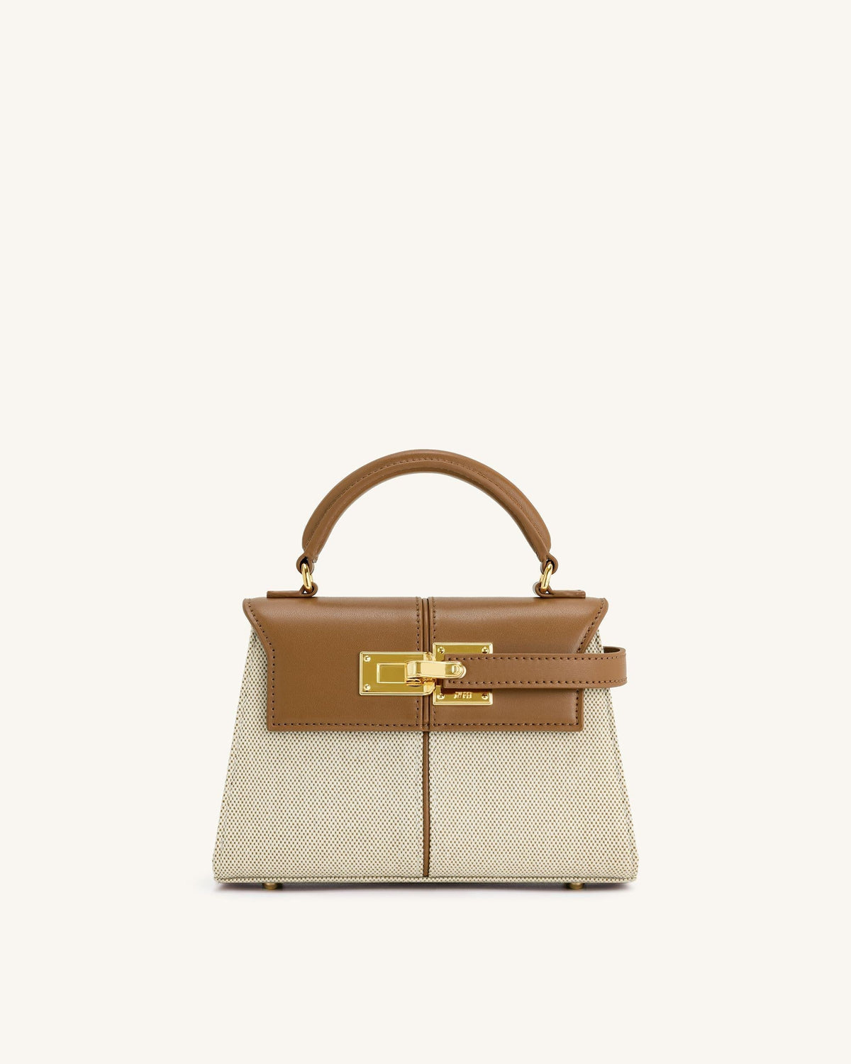 JWPE - Elise Top Handle Bag - Brown Canvas