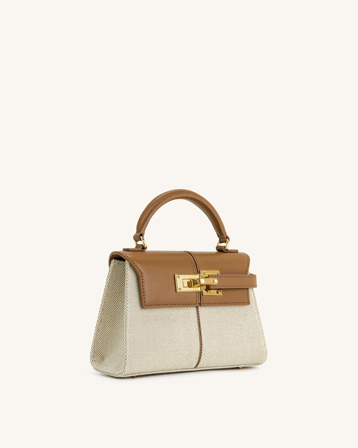 JWPE - Elise Top Handle Bag - Brown Canvas