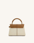 JWPE - Elise Top Handle Bag - Brown Canvas