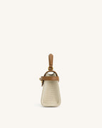 JWPE - Elise Top Handle Bag - Brown Canvas
