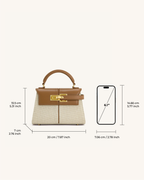 JWPE - Elise Top Handle Bag - Brown Canvas