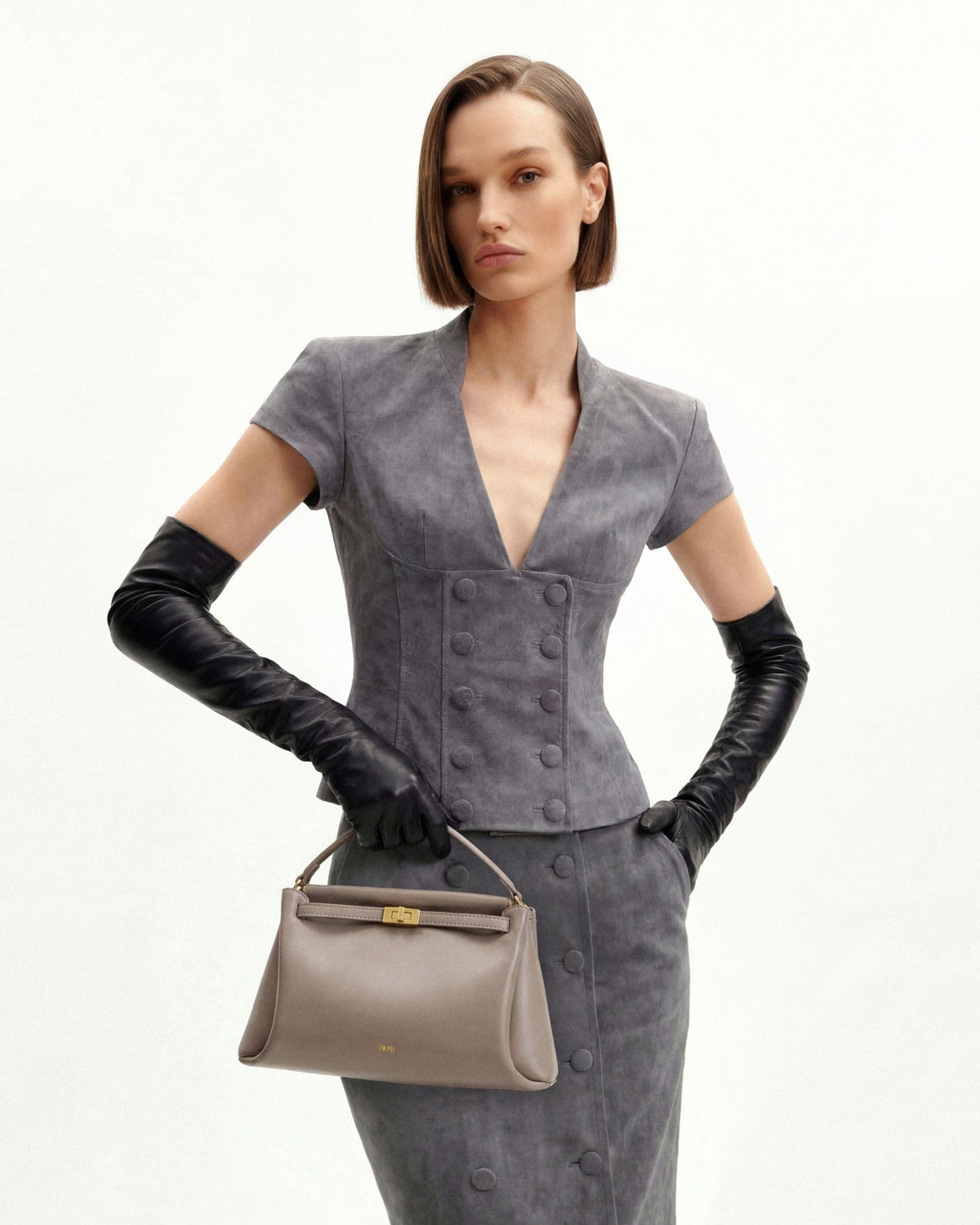 JWPE - Carmen Top Handle Bag - Apricot