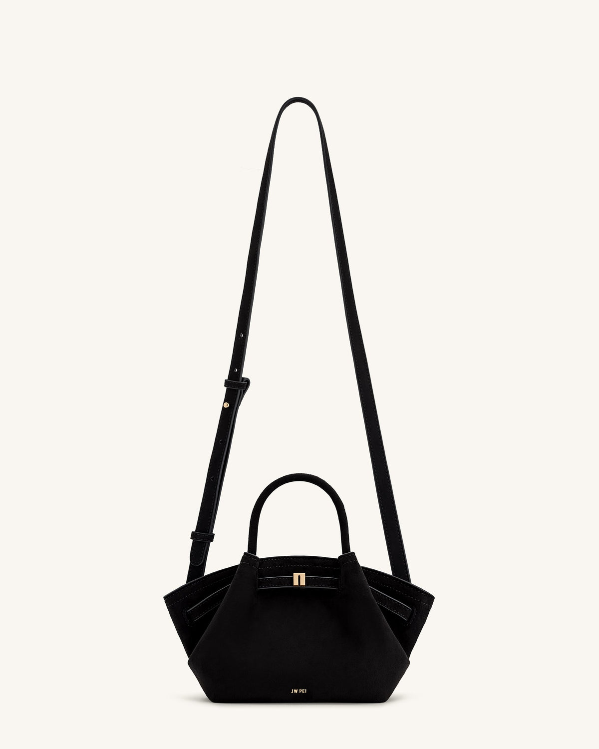 JWPE - Hana Mini Faux Suede Tote Bag - Black