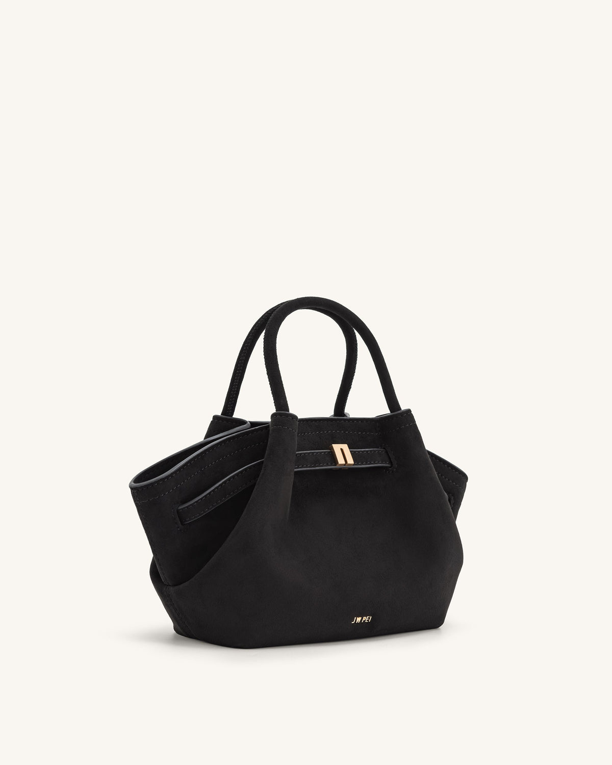 JWPE - Hana Mini Faux Suede Tote Bag - Black