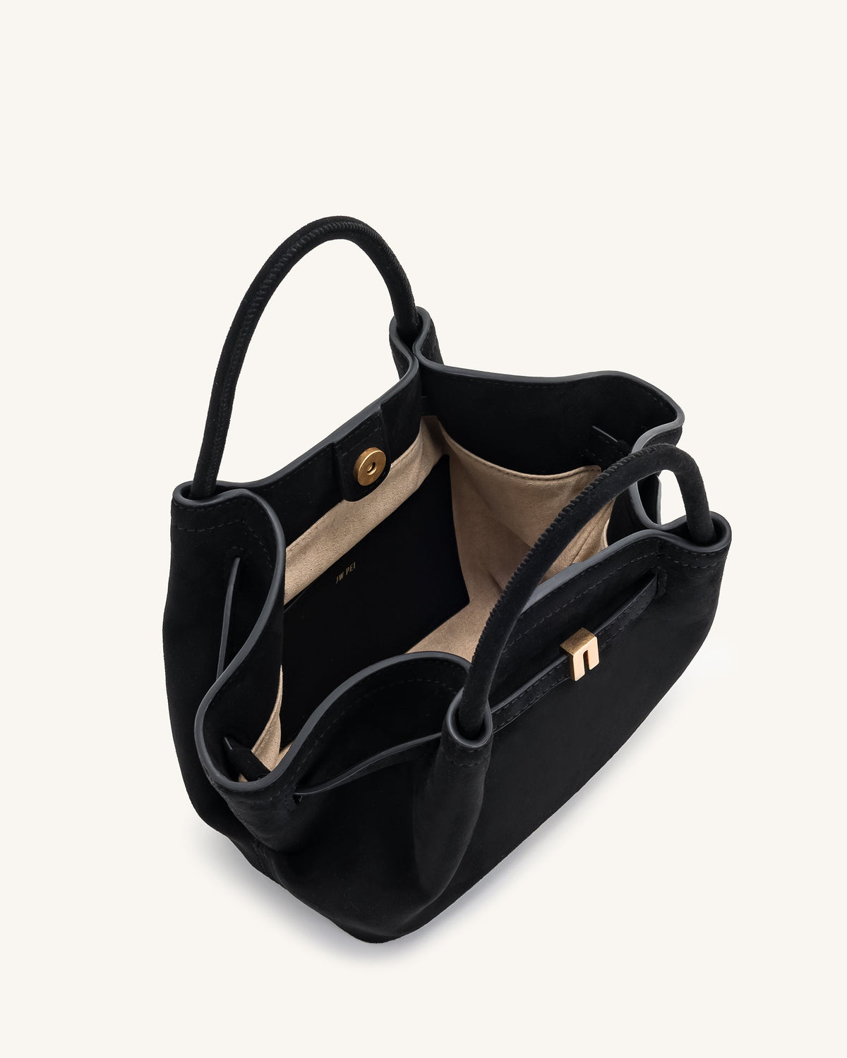 JWPE - Hana Mini Faux Suede Tote Bag - Black