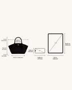 JWPE - Hana Mini Faux Suede Tote Bag - Black