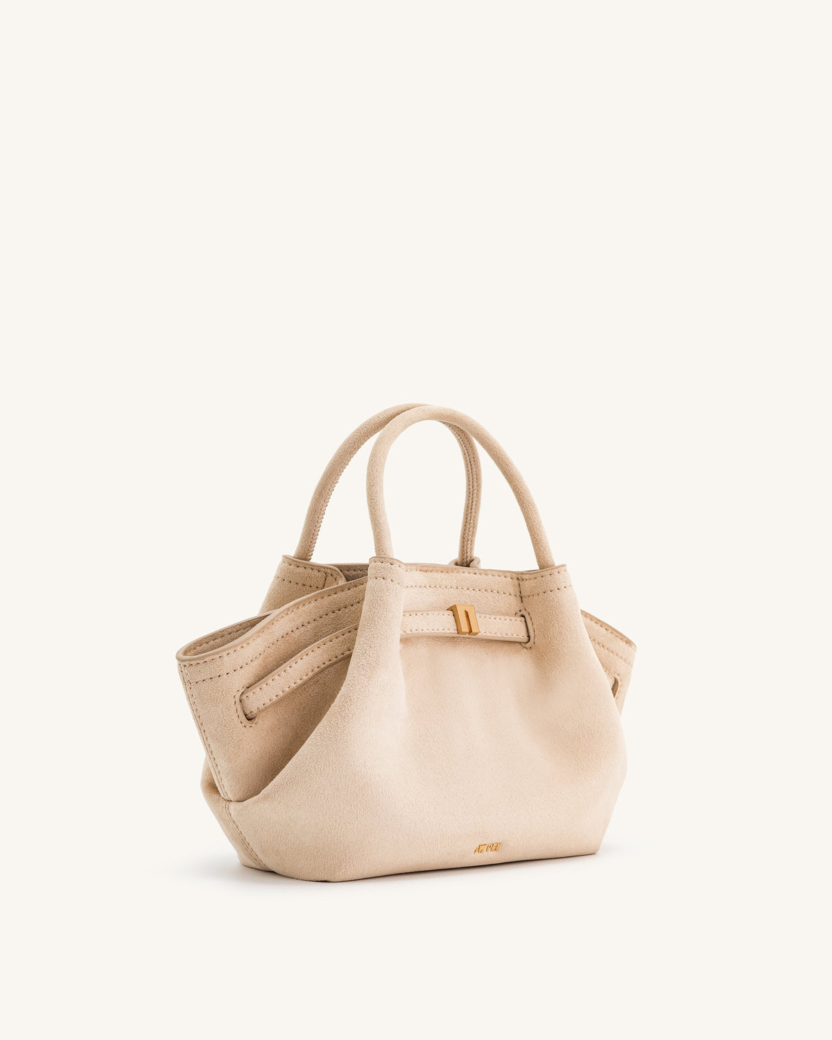 JWPE - Hana Mini Faux Suede Tote Bag - Off White