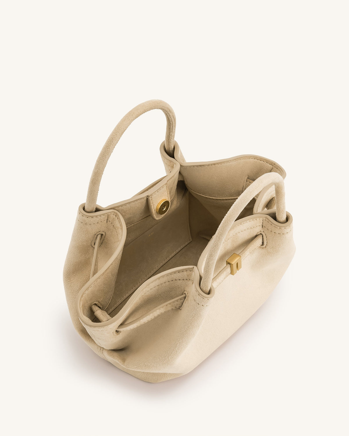 JWPE - Hana Mini Faux Suede Tote Bag - Off White