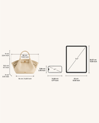 JWPE - Hana Mini Faux Suede Tote Bag - Off White