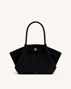JWPE - Hana Medium Faux Suede Tote Bag - Black