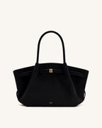 JWPE - Hana Medium Faux Suede Tote Bag - Black