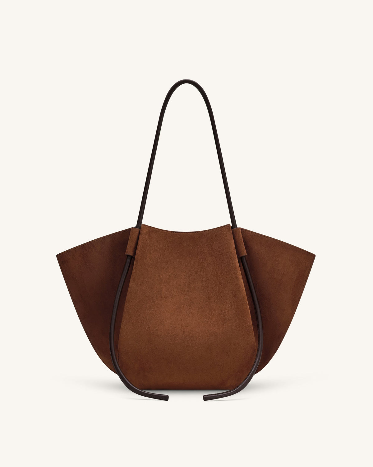 JWPE - Nala Faux Suede Wide Tote Bag - Brown