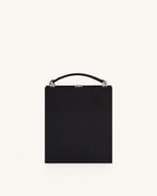 JWPE - Taya Wine Glass Puppy Pattern Book Shape Clutch Bag - Black