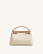JWPE - Carmen Top Handle Bag - Brown Canvas