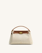 JWPE - Carmen Top Handle Bag - Brown Canvas