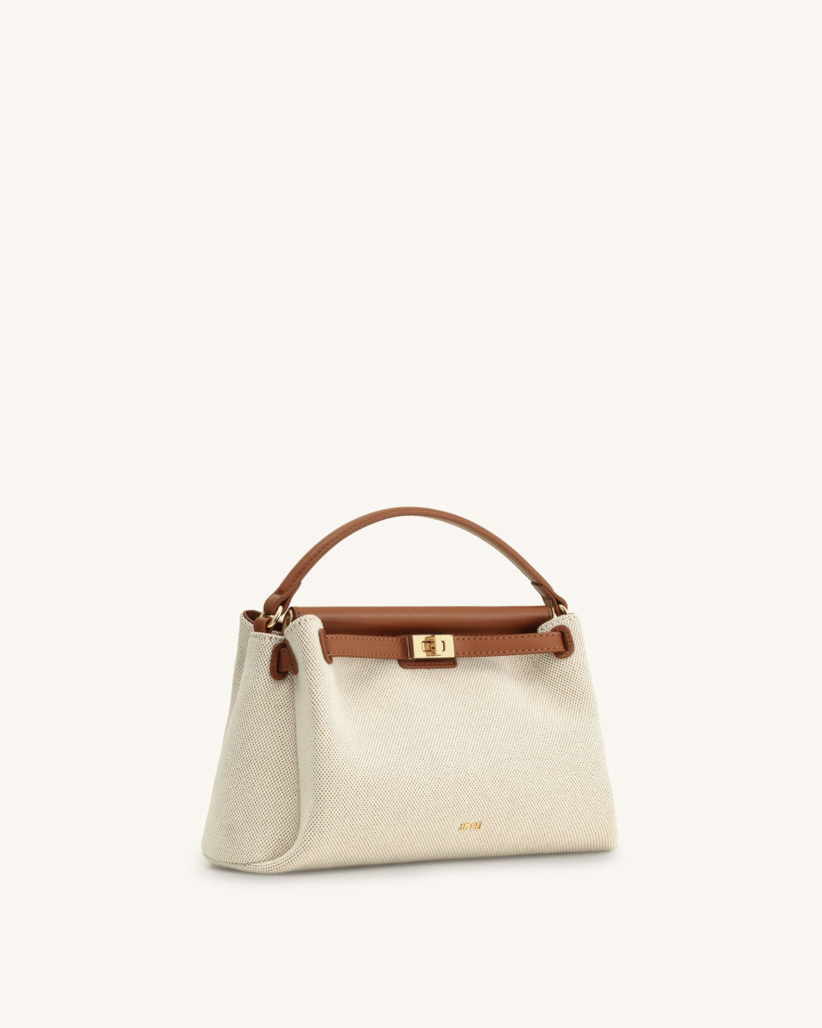 JWPE - Carmen Top Handle Bag - Brown Canvas
