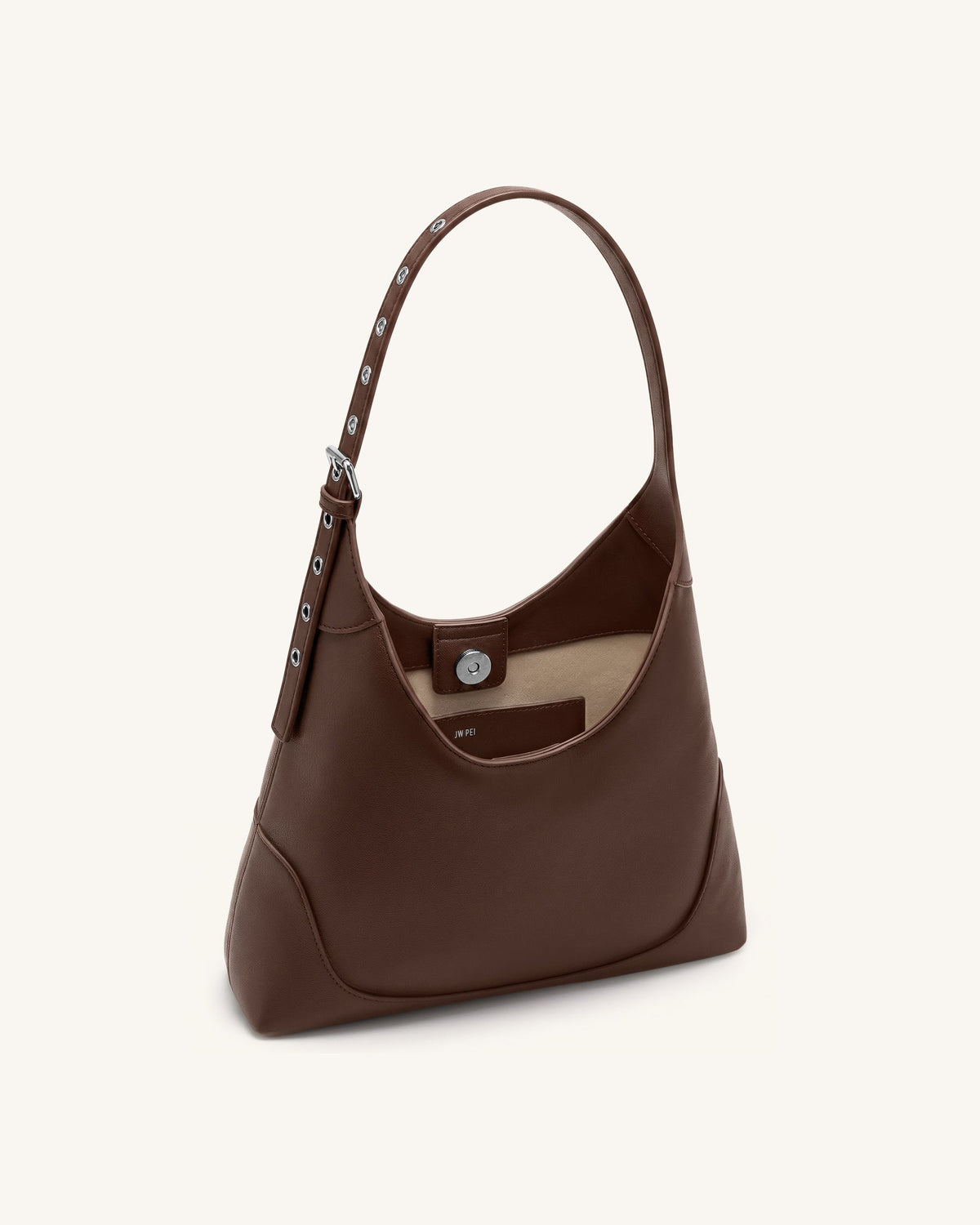 JWPE - Willow Soft Hobo Shoulder Bag - Dark Brown