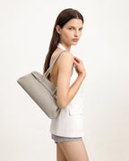 JWPE - Arden Pebbled Belt Detail East-West Shoulder Bag - Taupe