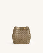 JWPE - Yara Hand-Woven Bucket Bag - Taupe
