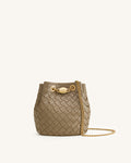 JWPE - Yara Hand-Woven Bucket Bag - Taupe