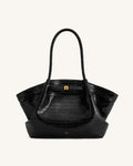 JWPE - Hana Large Tote Bag - Black Croc